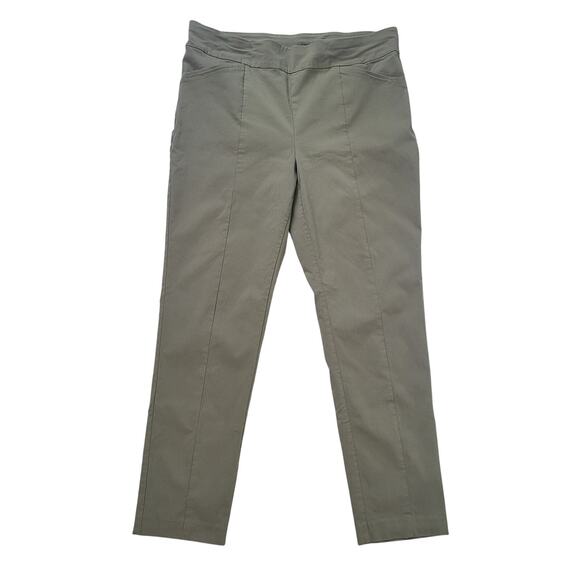 Chico’s Size 3 US 14/16 Olive Fabulously Slimming Pull On Tapered Pants - Picture 1 of 9